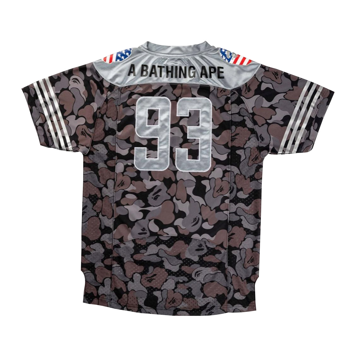 BAPE x adidas ABC Football Jersey Black - Novelship